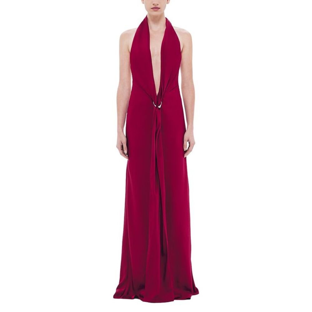 Misha Womens  The 'Donna' Satin Dress, Red